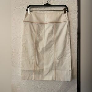 Burberry Cream Pencil Skirt 38 italian